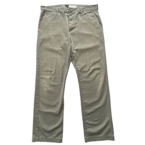 RVCA Mens The Weekend Chino Pants Olive Green Casual Fit Size 36x29 Straight Leg